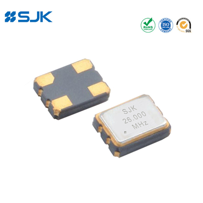 26MHz 3.3V TCXO 2520 クリップされた正弦波出力 ±0.5ppm -40- 85C 高周波安定性